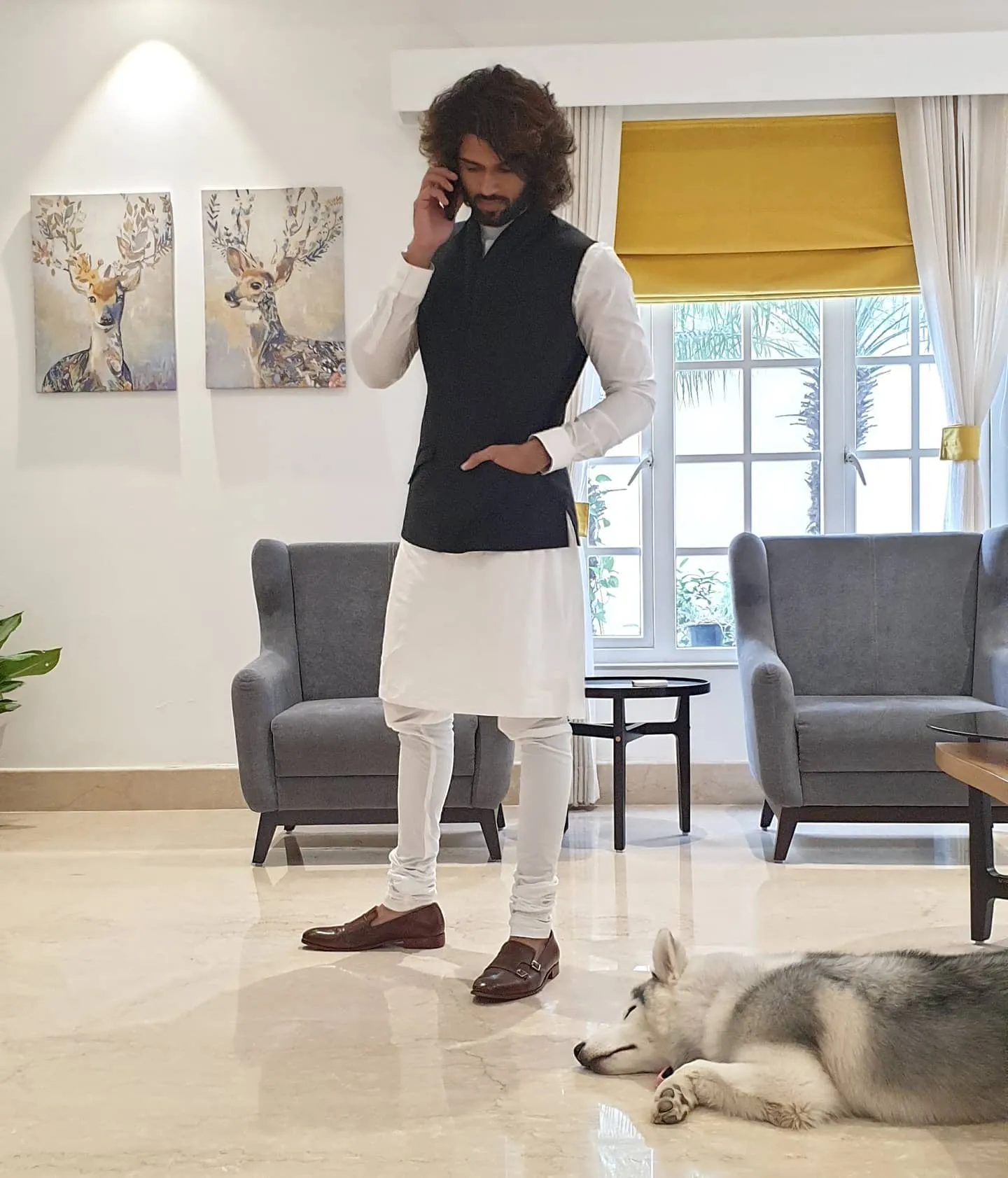 Vijay Deverakonda House Drawing Room