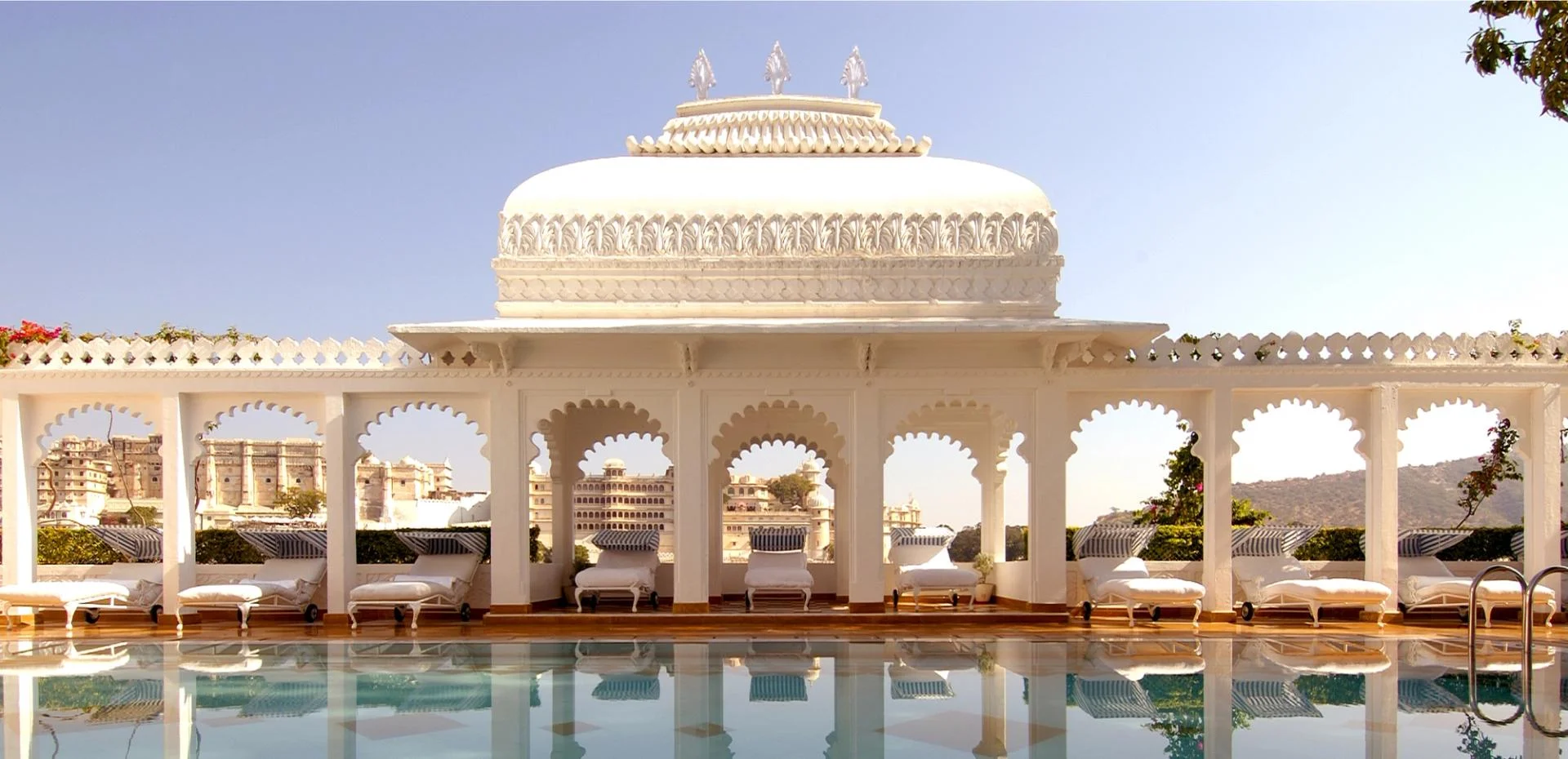 exterior of the Taj Lake Palace